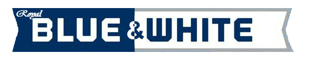Blue and White Banner